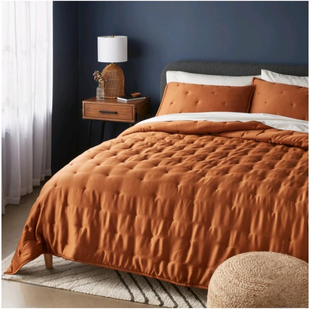 Threshold Full/Queen TENCEL Comforter and Sham Set Copper